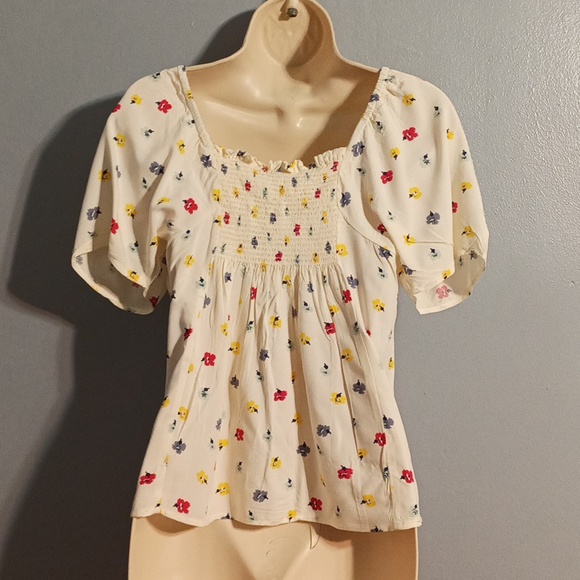 Madewell women's XS floral print blouse 100% viscose - Picture 14 of 17